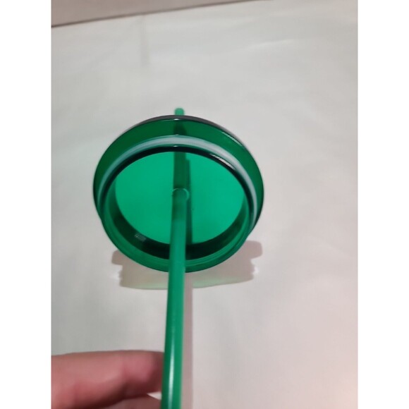 EUC Starbucks 2020 Holiday L.E. Green Glitter Tumbler 16oz  W/ Straw Christmas - Picture 7 of 8